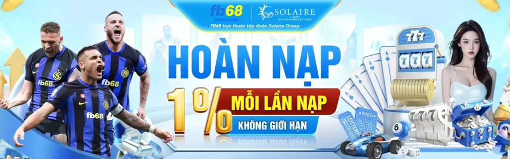FB68 casino trực tuyến - Khuyến mãi 100% nạp đầu